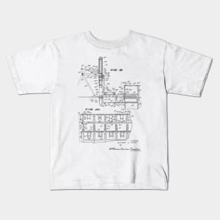 Turkey Loading Apparatus Vintage Patent Hand Drawing Kids T-Shirt